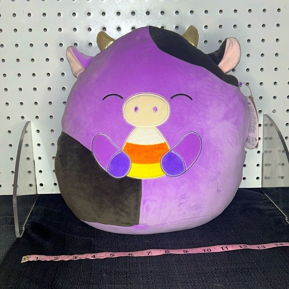 SQUISHMALLOWS Alexie the Cow Eating Candy Corn‎ Halloween Edt. 24 #1451-3 S12